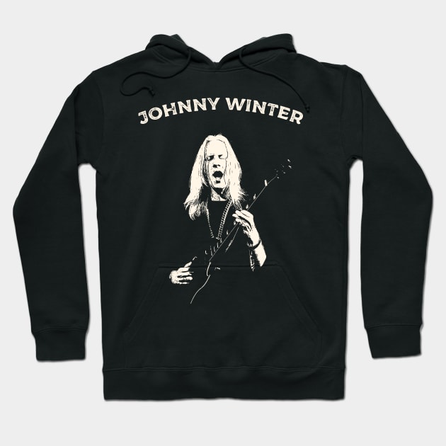 Johnny Winter Hoodie by Yopi